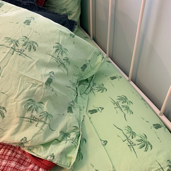 POTTERY BARN VINTAGE SALSA HAWAIIAN PATCHWORK QUEEN COMFORTER AND DUVET SET - Picture 14 of 14